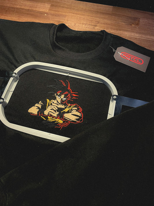 Custom Goku Outline Crewneck