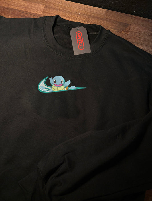 Custom Squirtle Swoosh Crewneck