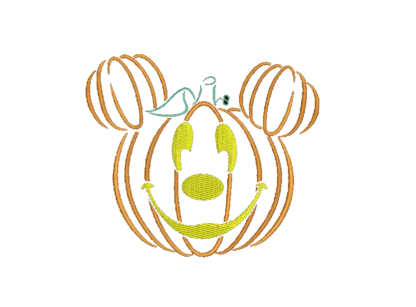 Custom Mickey Pumpkin Crewneck