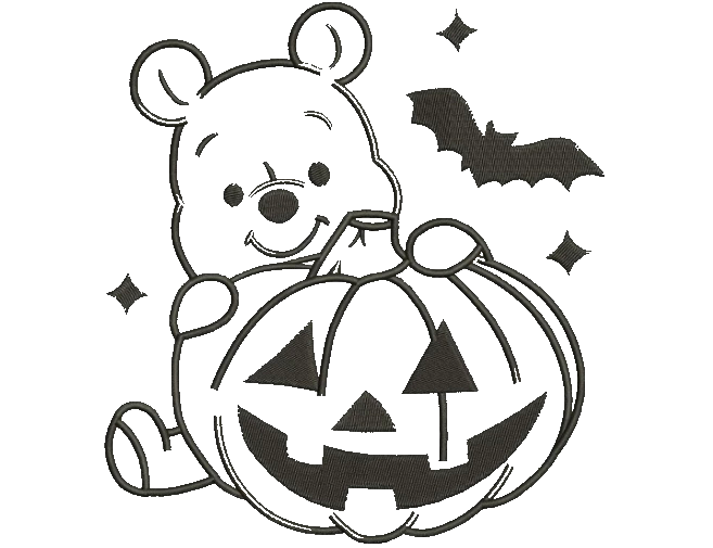 Custom Pooh Bear Pumpkin Hoodie