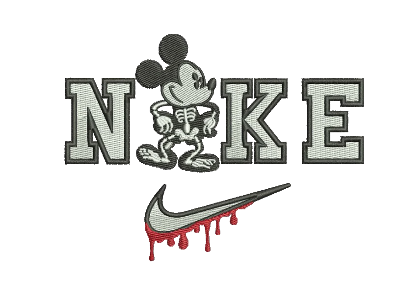 Custom Skeleton Mickey Crewneck