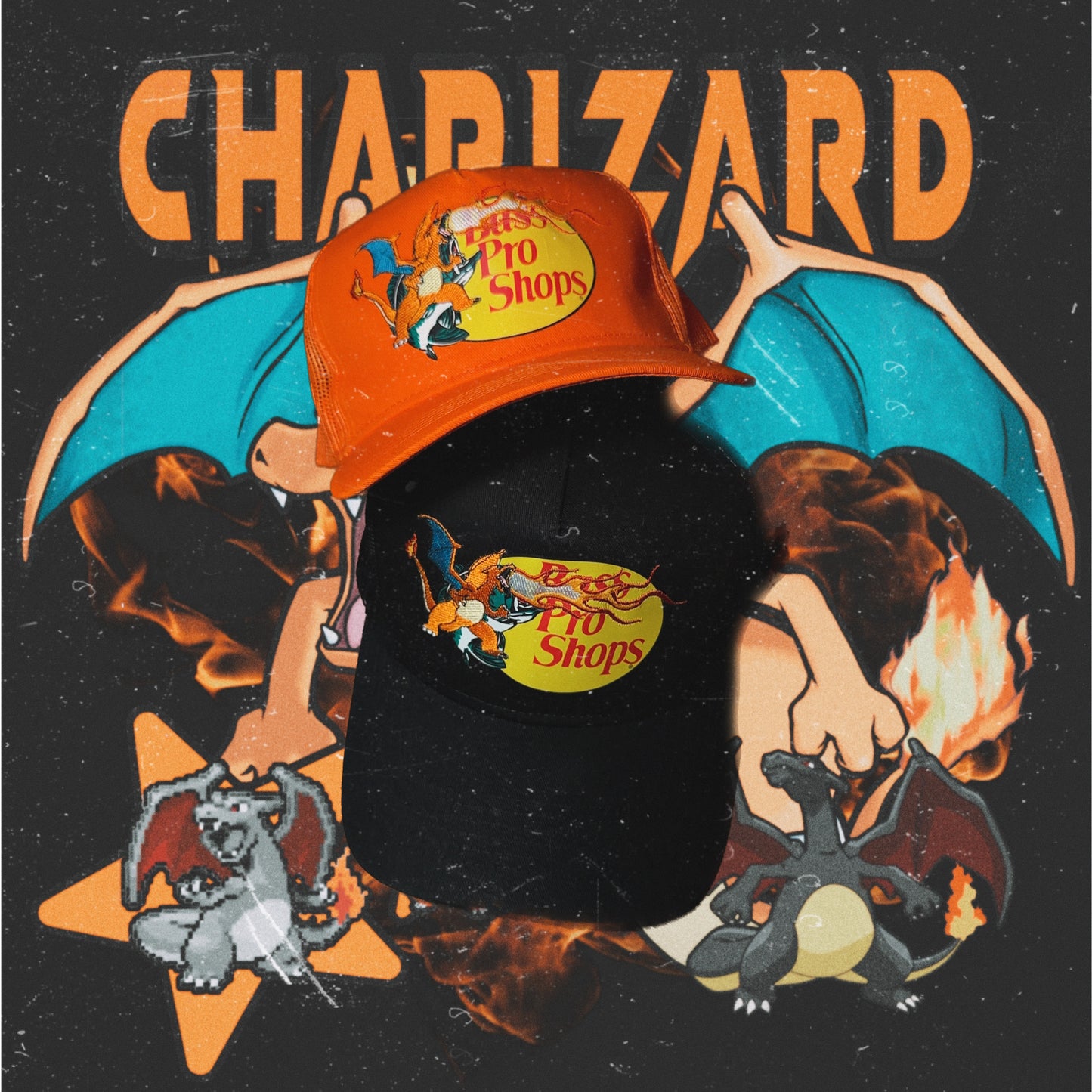 Custom Charizard Pro Shop Trucker