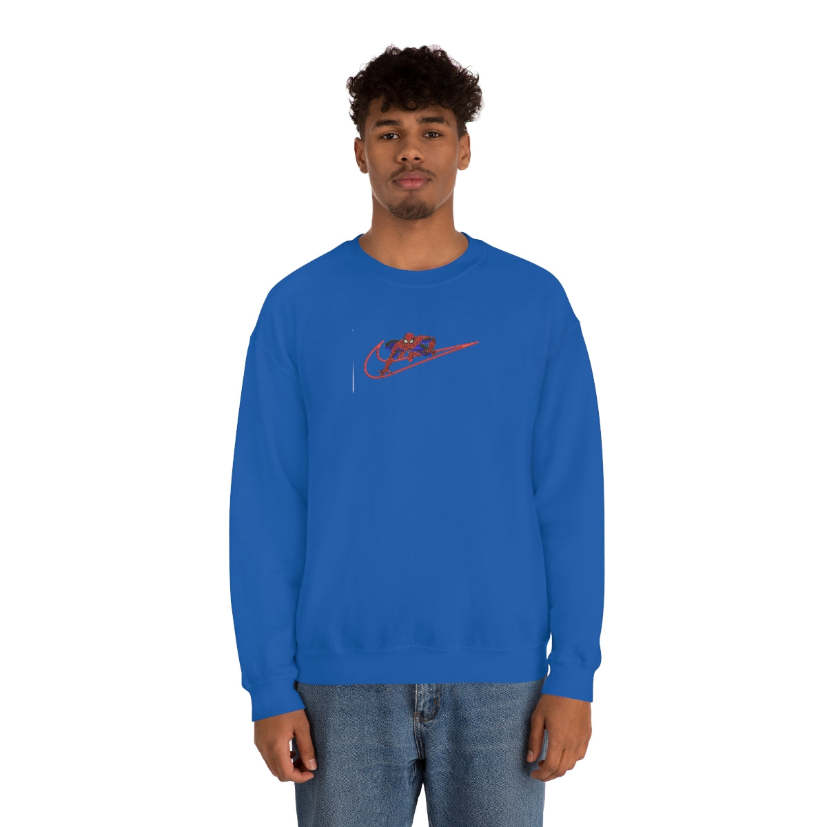Custom Spiderman Swoosh Crewneck