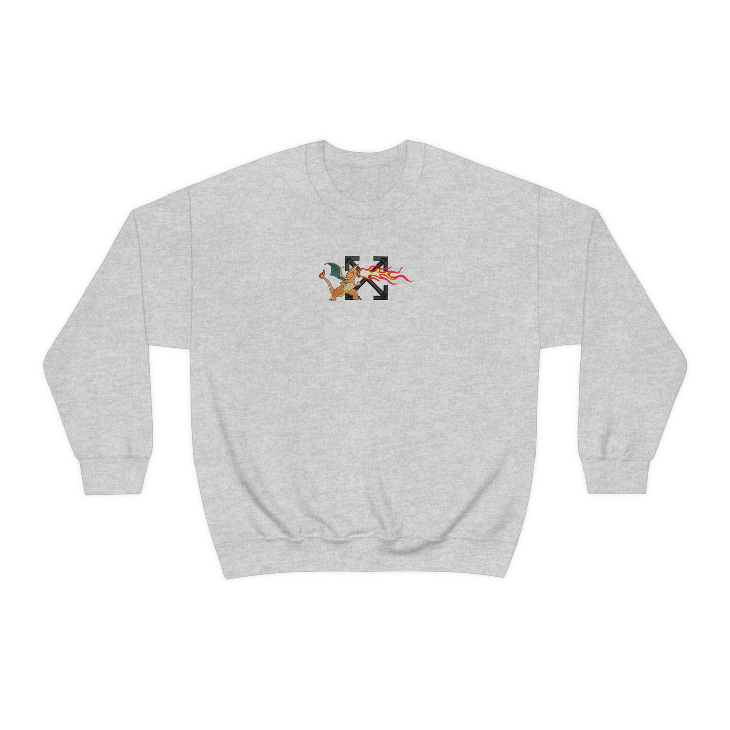 Custom Off White Charizard Crewneck
