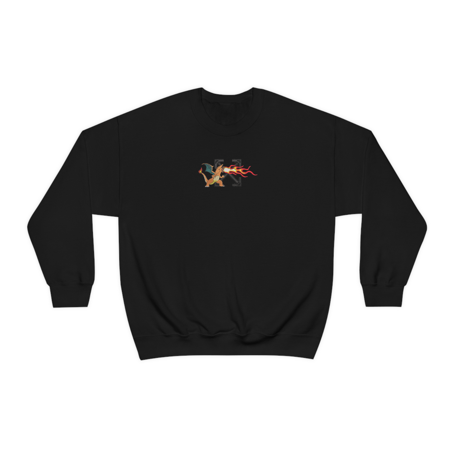 Custom Off White Charizard Crewneck