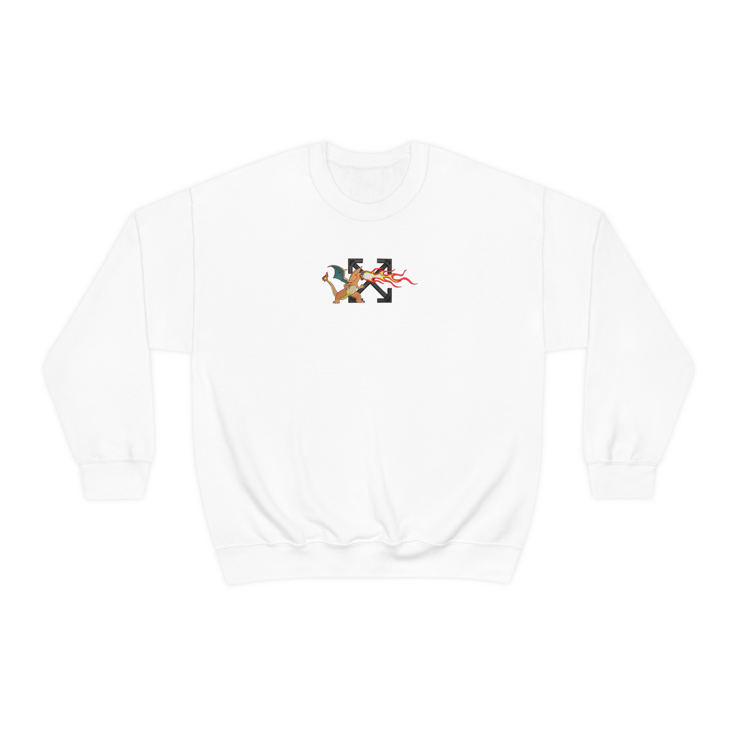 Custom Off White Charizard Crewneck