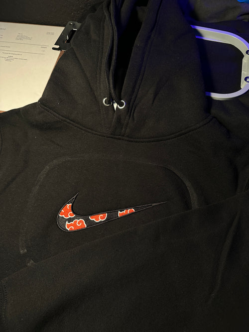 Custom Akatsuki Cloud Swoosh Hoodie
