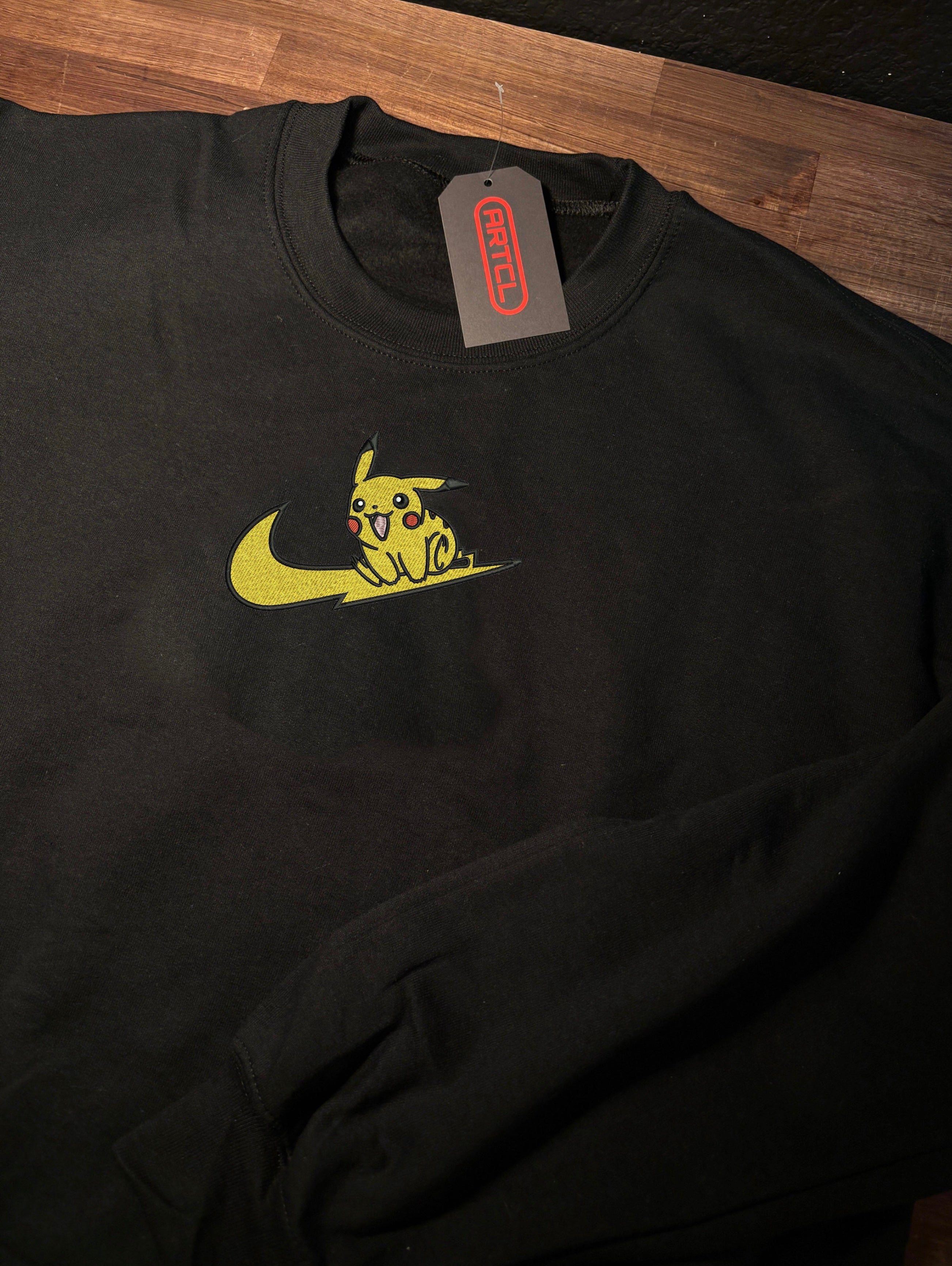 Custom Pikachu Swoosh Crewneck