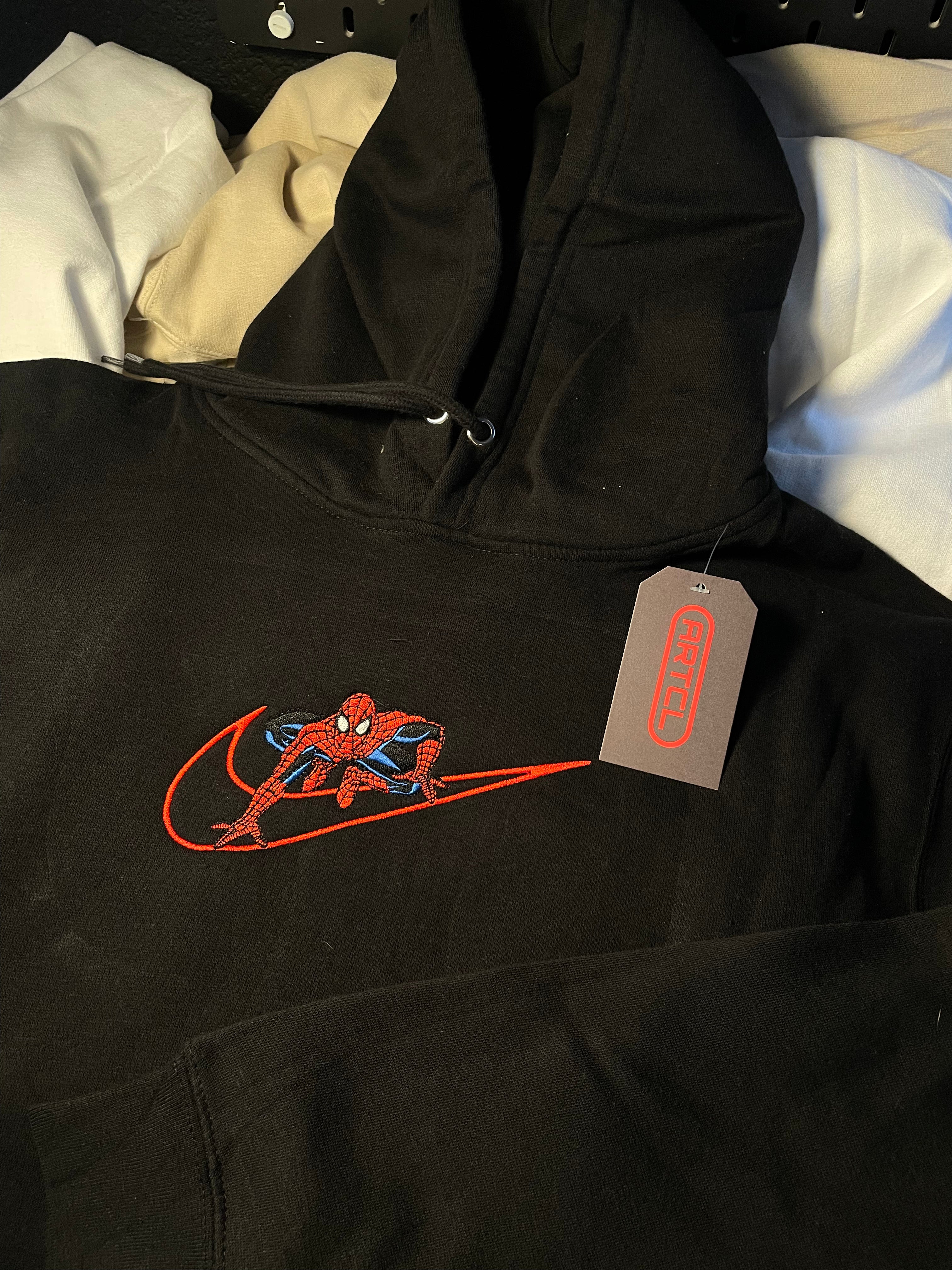 Custom Spiderman Swoosh Hoodie