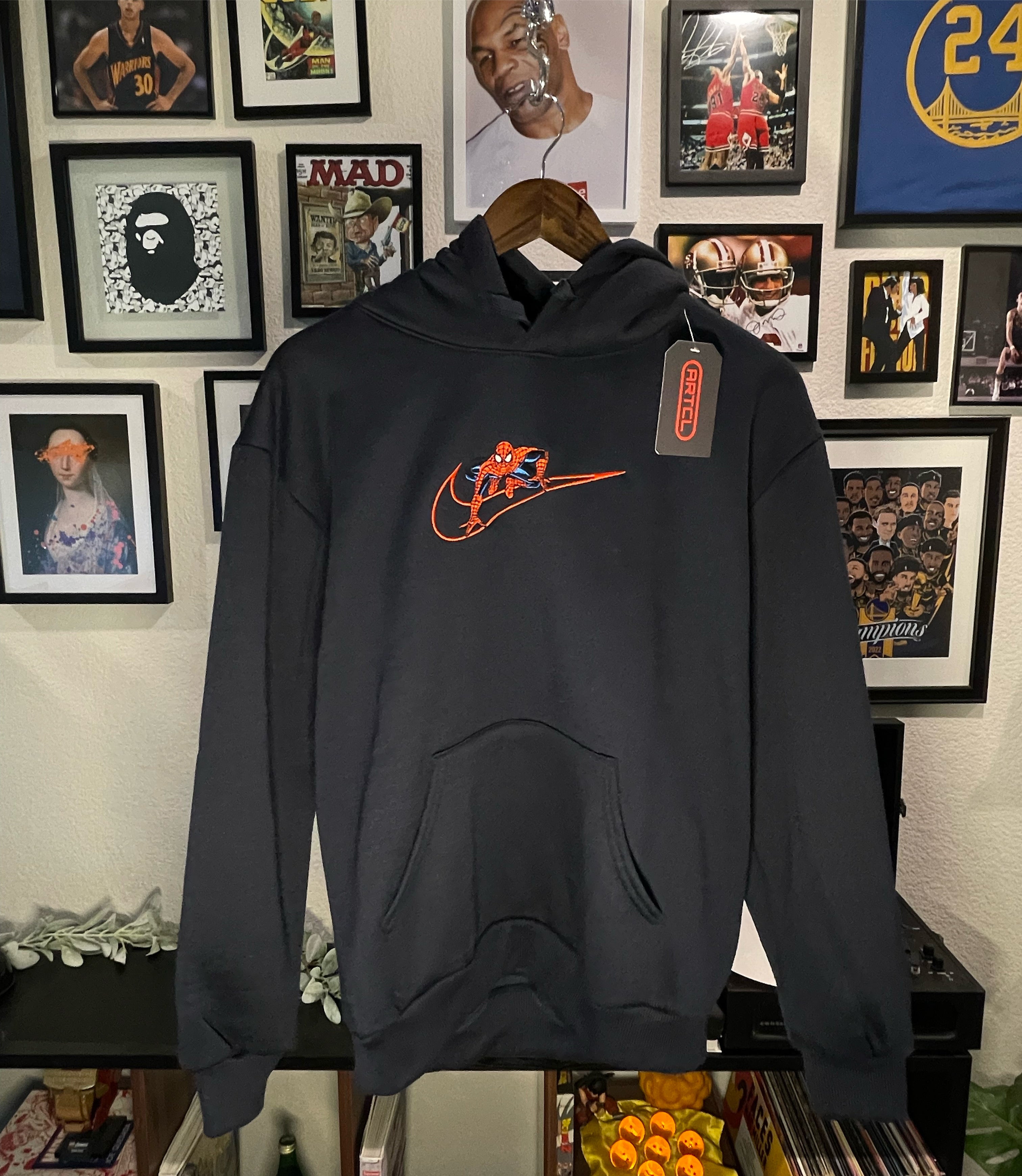Custom Spiderman Swoosh Hoodie