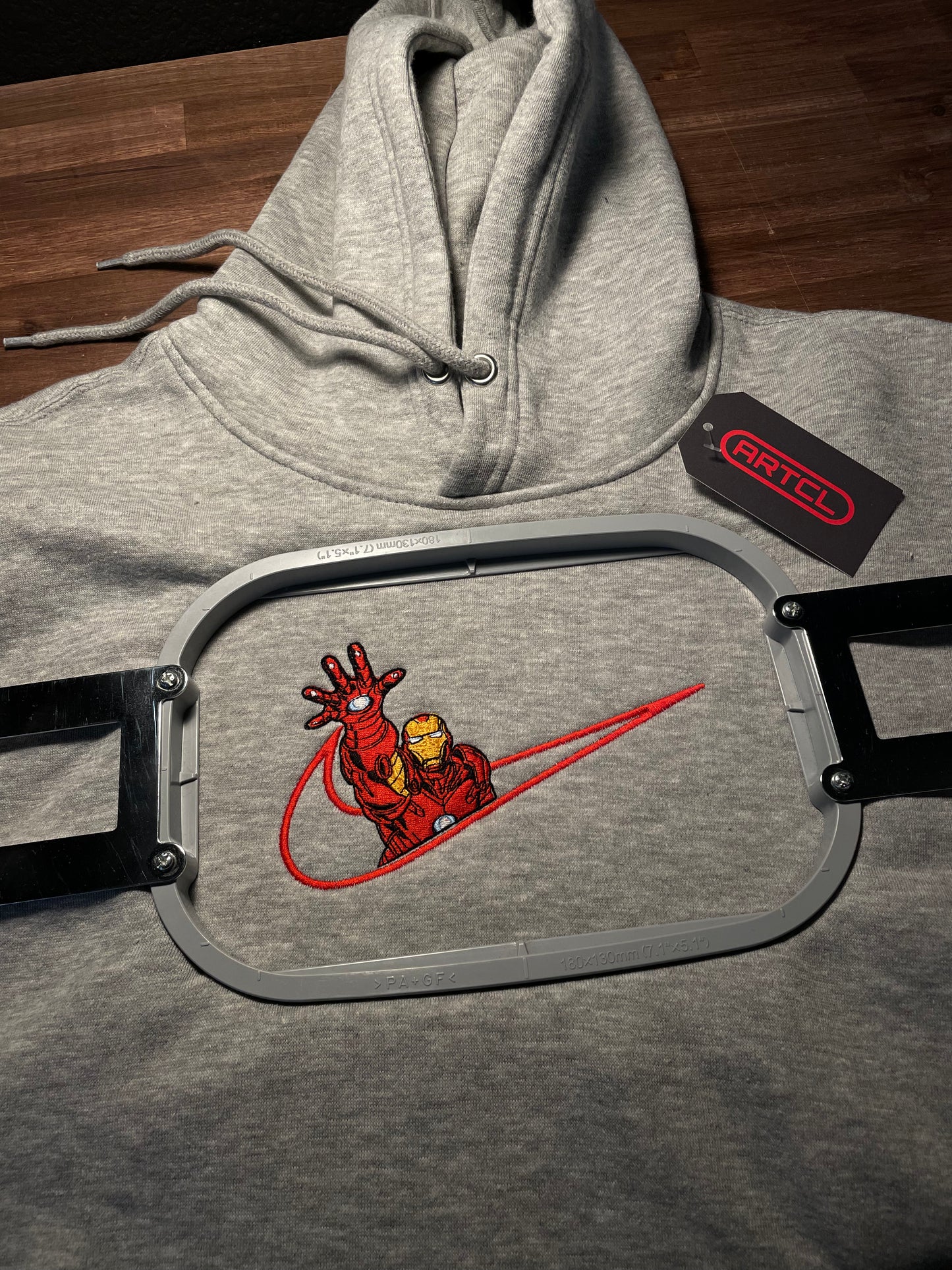 Custom Iron-Man Swoosh Hoodie