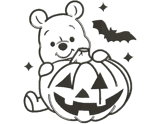 Custom Pooh Bear Pumpkin Crewneck