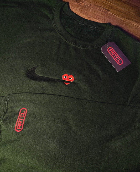 Custom Swoosh CDG Crewneck